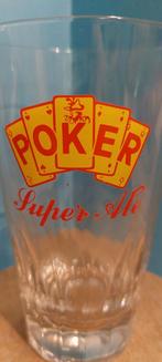 POKER  Super  Ale  Cousin & De Rauw  te Frameries Hainaut, Verzamelen, Biermerken, Ophalen of Verzenden, Zo goed als nieuw, Glas of Glazen