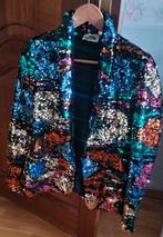 Très belle veste à paillettes,multicolore.Couleur voir photo, Enlèvement, Bleu