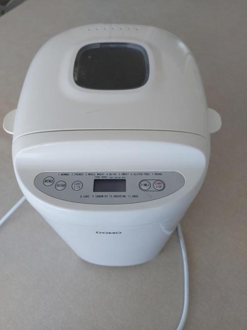 DOMO Broodbakmachine, Elektronische apparatuur, Broodbakmachines, Gebruikt, Met timer, Meer dan 10 programma's, Warmhoudfunctie