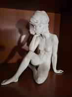 Biscuit zittend naakt, Ophalen