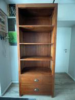 Bibliothèque en Teck peinture noyer, Huis en Inrichting, Kasten | Boekenkasten, Ophalen, Gebruikt, Teakhout, 50 tot 100 cm
