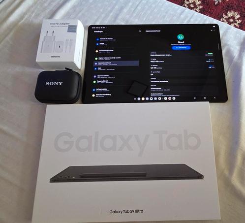 Samsung Galaxy Tab S9 Ultra, 256gb bijna nieuw met garantie, Computers en Software, Android Tablets, Zo goed als nieuw, Ophalen of Verzenden