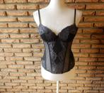 (14)- guépiére femme t.95b t.40 noire - H&M -, Kleding | Dames, Ondergoed en Lingerie, H&M, Ophalen of Verzenden, Zwart, Body of Korset