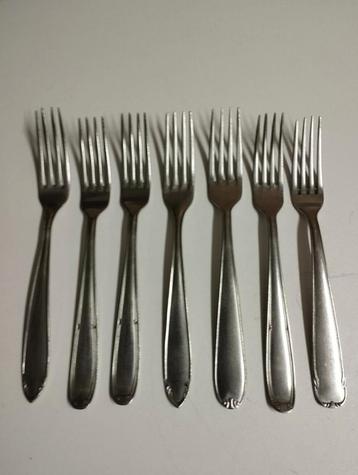 7 vorken kleur zilver kleur, Ophalen, Zo goed als nieuw, Zilver