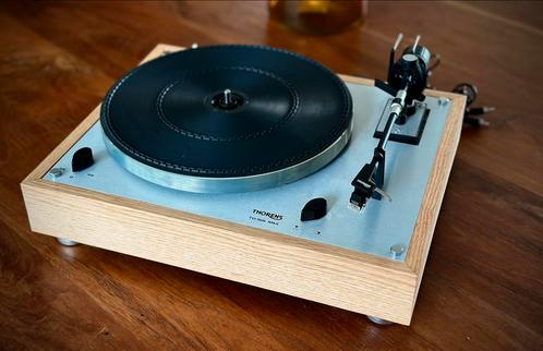 Thorens TD166 MKII — Eikenhouten onderstel + EA D791, Audio, Tv en Foto, Platenspelers, Zo goed als nieuw, Thorens, Ophalen of Verzenden