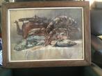 Nature morte au homard-Aquarel-C.Kons (18) 95-50x67cm, Enlèvement