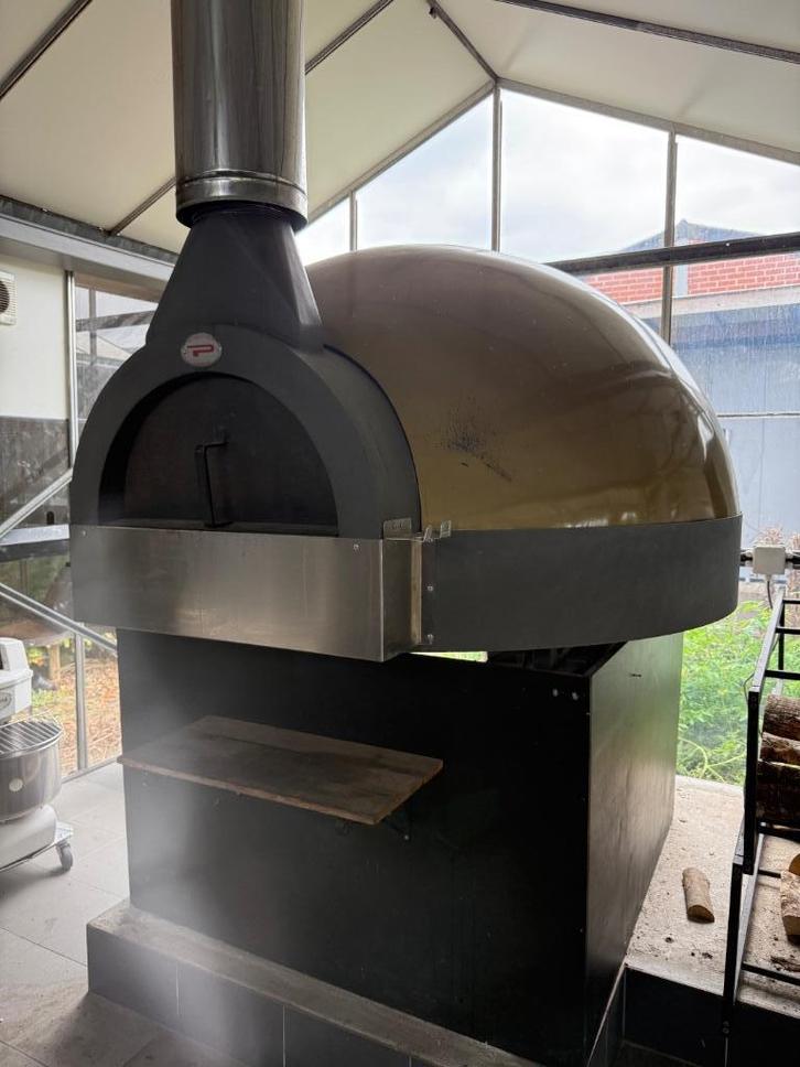 PAVESI Pizzaoven houtgestookt + gas, Zakelijke goederen, Horeca | Keukenapparatuur, Ovens, Microgolfovens en Steamers, Gebruikt