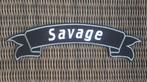 Suzuki Savage LS650 LS 650 strijk patch banner - 320 x 90 mm, Nieuw