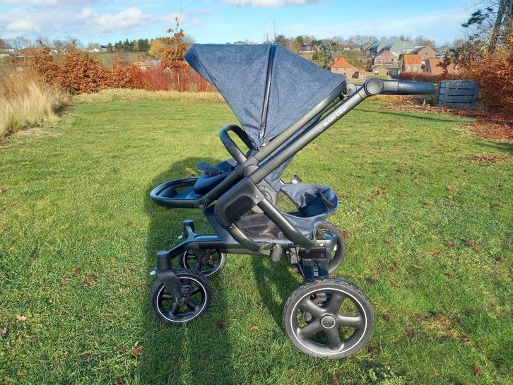 Kinderkoets Maxi Cosi jeansblauw, Kinderen en Baby's, Kinderwagens en Combinaties, Zo goed als nieuw, Combiwagen, Maxi-Cosi, Duowagen