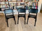 HAY Soft Edge 12 zwarte houten stoelen (3 exemplaren), Huis en Inrichting, Ophalen, Marque HAY, design Iskos Berlin, Drie, Zwart
