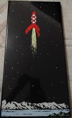 Geemailleerde bord van Kuifje, Verzamelen, Ophalen of Verzenden, Kuifje, Zo goed als nieuw, Beeldje of Figuurtje