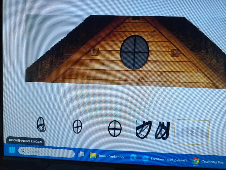 Nieuwe Stalen Ossenogen, Doe-het-zelf en Bouw, Glas en Ramen, Nieuw, Gevelraam of Ruit, Minder dan 80 cm, Minder dan 80 cm, Dubbelglas