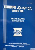 Triumph Spitfire MK3 Sports Car Spare Parts Catalogue 516282, Enlèvement ou Envoi