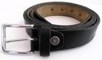 ceinture en cuir noir large 2,8 cm longueur 145 cm, Noir, 115 cm ou plus, Porté, Enlèvement ou Envoi