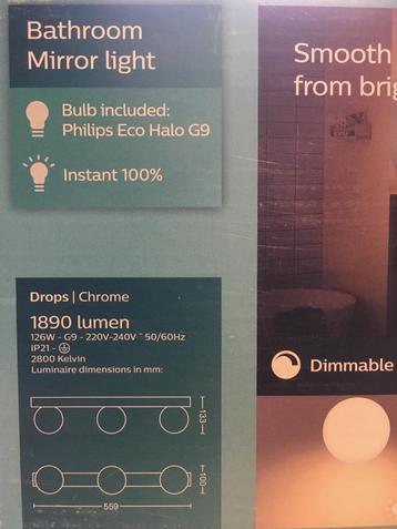 Wandlamp Philips Nieuw ! Mag in badkamer beschikbaar voor biedingen
