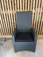 Relax verstelbare tuinzetel zwart, Tuin en Terras, Tuinstoelen, Ophalen, Gebruikt