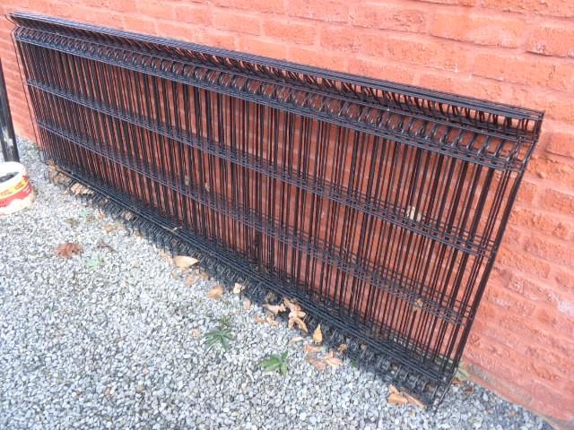 Hekwerk, Jardin & Terrasse, Clôtures de jardin, Utilisé, Clôture en treillis métallique simple, Fer, Enlèvement