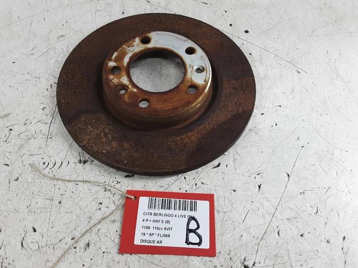 REMSCHIJF ACHTER Citroën Berlingo Multispace (01-2017/-), Auto-onderdelen, Remmen en Aandrijving, Citroën, Gebruikt