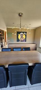 meubels, Huis en Inrichting, Tafels | Eettafels, Ophalen, Gebruikt, Eikenhout, 200 cm of meer
