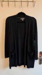 Pull long noir à boutons dorés (S), Primark, Taille 36 (S), Comme neuf, Enlèvement