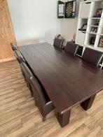 Grote eiken bruine tafel!, Huis en Inrichting, Tafels | Eettafels, Ophalen, Gebruikt