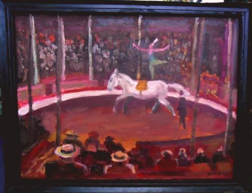 Kees Maks "CIRCUS", Antiquités & Art, Art | Peinture | Moderne, Envoi