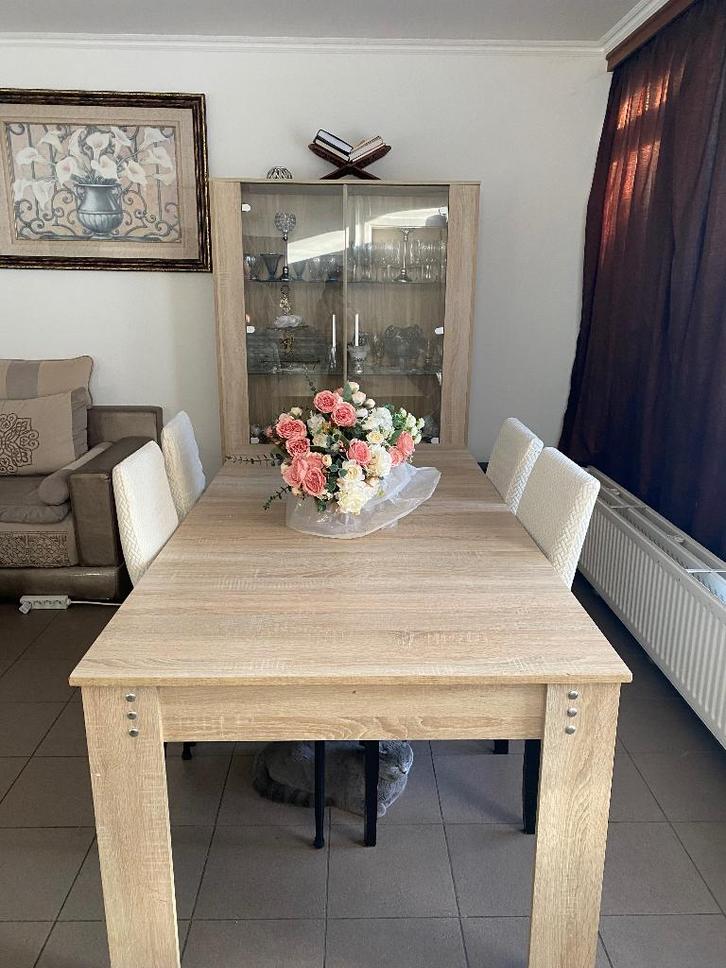 Salle à manger complète, Huis en Inrichting, Complete eetkamers, Gebruikt, 4 tot 6 stoelen, Ophalen