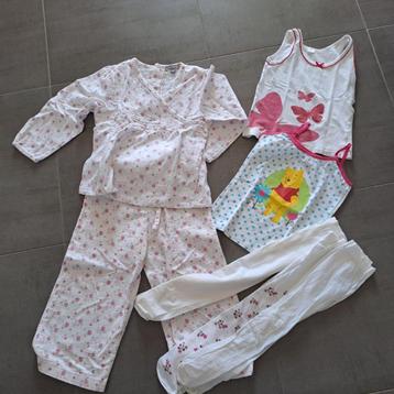 pakketje nachtkleding en ondergoed, maat 104 beschikbaar voor biedingen
