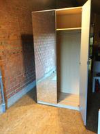 Ikea kast “Pax” met spiegel deuren, 1m breed, Pin, Avec espace de penderie, Ikea model Pax met spiegel deuren, Enlèvement