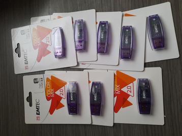 Lot Usb stick 8GB Nieuw, Informatique & Logiciels, Clés USB, Enlèvement ou Envoi