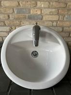 Lavabo met kraan merk Ideal Standaard, Ophalen, Gebruikt, Wasbak of Wastafel