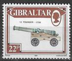 Gibraltar 1985 - Yvert 544 - Kanonnen - 12 pounder (PF), Envoi, Non oblitéré