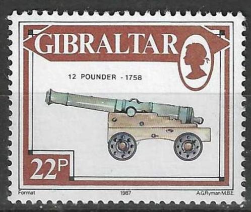 Gibraltar 1985 - Yvert 544 - Kanonnen - 12 pounder (PF), Timbres & Monnaies, Timbres | Europe | Autre, Non oblitéré, Envoi
