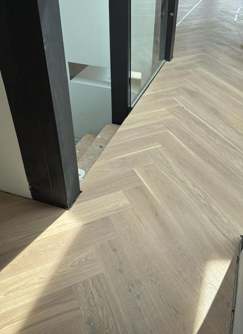 VISGRAAT Eiken massief parket 100x13x1,5 cm, 4 mm extra top, Doe-het-zelf en Bouw, Vloerdelen en Plavuizen, Nieuw, Parket, Hout