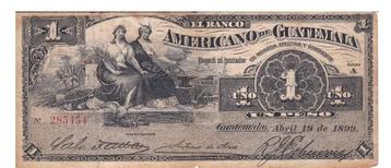 Guatemala, 1 peso, 1899