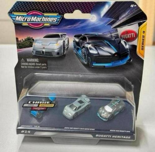 2020 Hasbro Micro Machines series 4 Bugatti Heritage set, Hobby en Vrije tijd, Modelauto's | Overige schalen, Nieuw, Ophalen of Verzenden