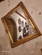 Magnifique miroir doré biseauté 60x70cm, Antiquités & Art, Antiquités | Miroirs, Enlèvement ou Envoi