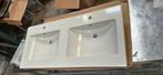 Dubbele lavabo 120cm, Huis en Inrichting, Badkamer | Badkamermeubels, Ophalen, Zo goed als nieuw