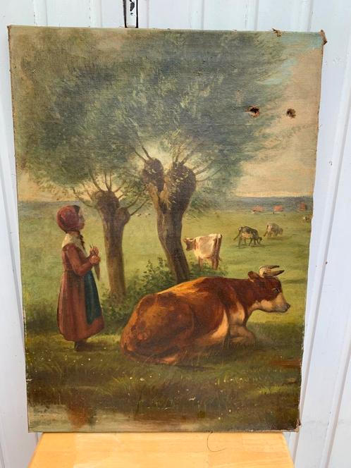 Schilderij op canvas, Antiek en Kunst, Kunst | Schilderijen | Klassiek, Ophalen