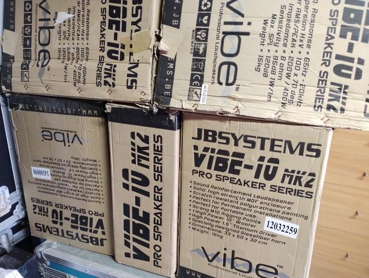 Vibe 10 mk2 luidspreker stockopruiming!!!, Audio, Tv en Foto, Luidsprekerboxen, Zo goed als nieuw, Ophalen