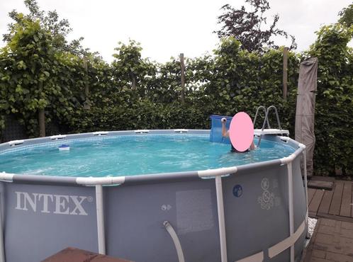 zwembad+filter&warmtepomp en toebehoren, Jardin & Terrasse, Piscines, Utilisé, Piscines hors sol, 120 cm ou plus, 400 cm ou plus