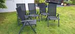 5 verstelbare tuinstoelen, Tuin en Terras, Ophalen, Zo goed als nieuw