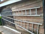 2 delige ladder (2x18 treden), Ophalen, Gebruikt, Ladder, Opvouwbaar of Inschuifbaar