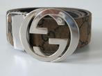 Gucci riem. Bruin. Unisex., Ophalen of Verzenden, Zo goed als nieuw, 3 tot 5 cm, Bruin