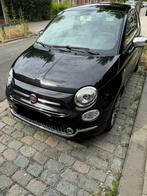 Fiat 500, 2018, 1.2 lounge, semi-pano dak, Auto's, Stof, Zwart, Handgeschakeld, Grijs