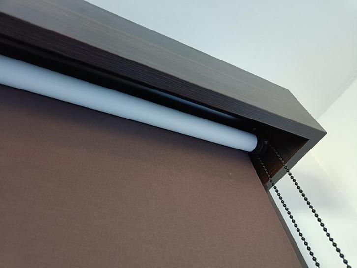 store enrouleur, Huis en Inrichting, Stoffering | Gordijnen en Lamellen, Zo goed als nieuw, Bruin, Ophalen