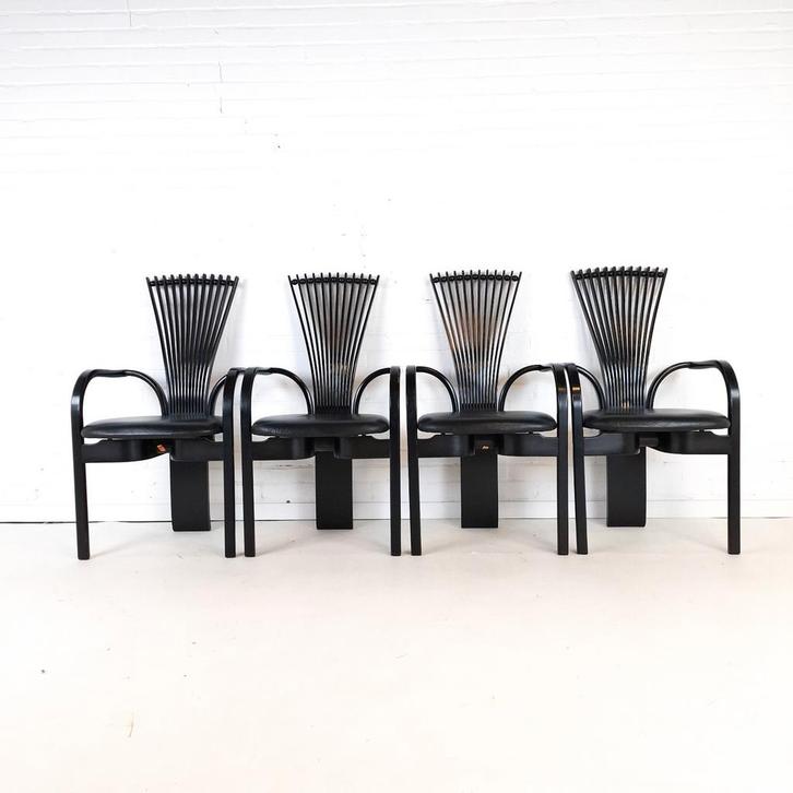 4x vintage stoel Totem Torstein Nilsen, Antiek en Kunst, Antiek | Meubels | Stoelen en Sofa's, Ophalen