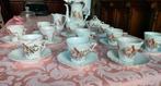 Vintage porseleinen koffieservies met engeltjes, Antiek en Kunst, Ophalen