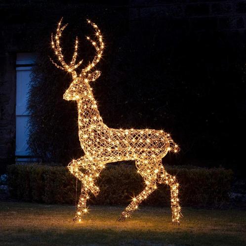 Levensecht Gigantisch LED Rendier Led Hert. 2,0m 200cm Hoog!, Diversen, Kerst, Nieuw, Ophalen of Verzenden