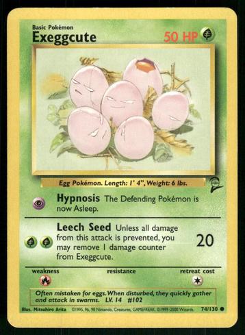 Exeggcute 74/130 - Base Set 2 (NM) beschikbaar voor biedingen